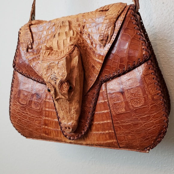 Crocodile purse with head Clearance
